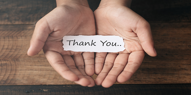 thank you | show appreciation to tenants